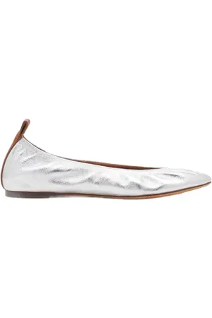 Lanvin THE BALLERINA FLAT IN METALLIC LEATHER in at Nordstrom, Size 36