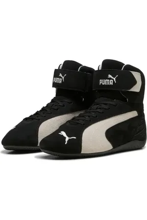 PUMA Speedcat Mid Sneaker in Black-Warm White at Nordstrom, Size 10.5