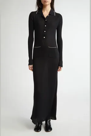 EENK Long Sleeve Rib Maxi Sweater Dress in at Nordstrom, Size X-Large