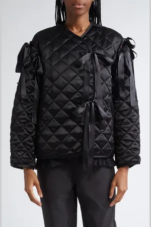 SANDY LIANG Subi Quilted Bow Jacket in at Nordstrom, Size Small