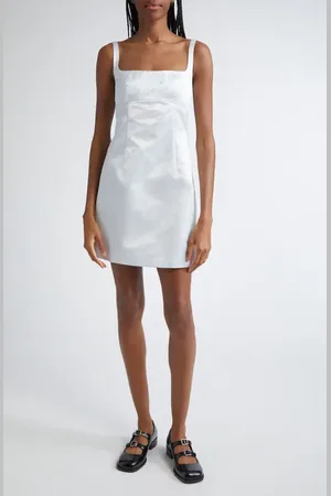SANDY LIANG Melrose Floral Jacquard Satin Minidress in at Nordstrom, Size 4