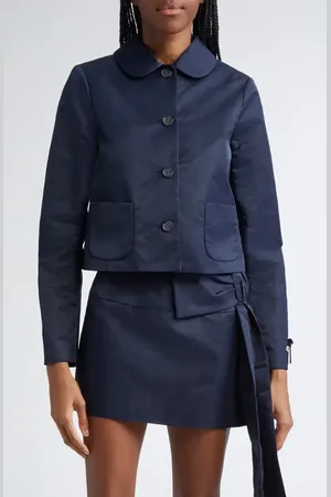 SANDY LIANG Shelby Crop Nylon Jacket in at Nordstrom, Size Large
