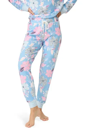 P.J.Salvage Tropical Print Banded Pajama Pants in at Nordstrom, Size Medium