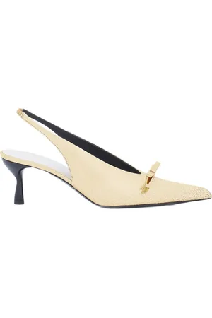 Lanvin BOW SLINGBACK PUMPS IN CRACKLED METALLIC LEATHER in at Nordstrom, Size 37
