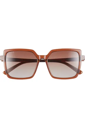 DIFF EYEWEAR Esme 53mm Gradient Polarized Square Sunglasses in at Nordstrom