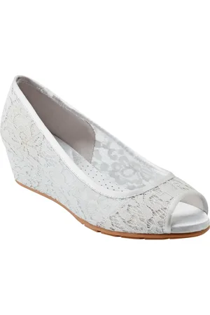 Bandolino Candras Peep Toe Wedge Pump in at Nordstrom, Size 8