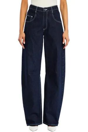 SER.O.YA Marbel Mid Rise Barrel Jean in at Nordstrom, Size 24