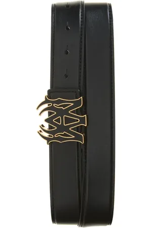 AMIRI Core Logo Buckle Leather Belt in at Nordstrom, Size 100