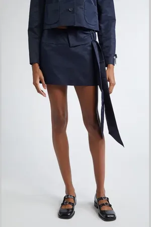 SANDY LIANG Skar Bow Sash Miniskirt in at Nordstrom, Size 10