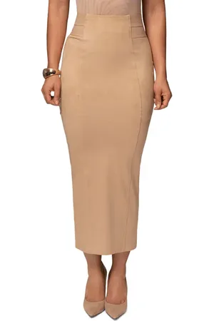 JLUXLABEL Phoenix Faux Suede Pencil Skirt in at Nordstrom, Size X-Small
