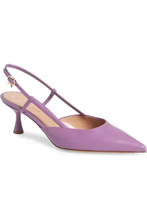 Gianvito Rossi Ascent Pointed Toe Kitten Heel Slingback Pump in at Nordstrom, Size 8.5Us