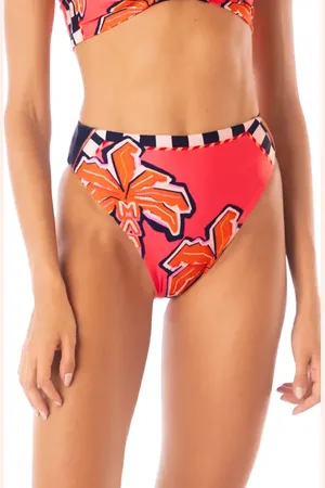 Maaji Racing Palms Opal Bikini Bottoms in at Nordstrom, Size Small
