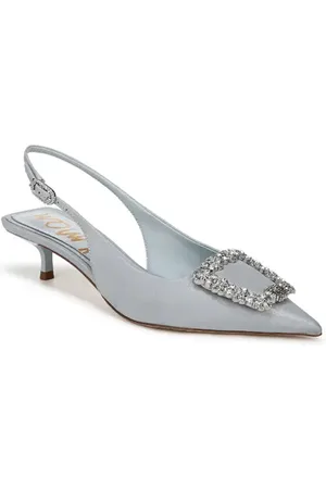 Sam Edelman Kaitlyn Slingback Pointed Toe Kitten Heel Pump in at Nordstrom, Size 11