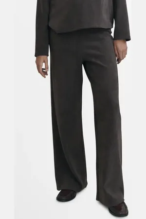 MANGO Pull-On Relaxed Straight Leg Corduroy Maternity Pants in at Nordstrom, Size Large