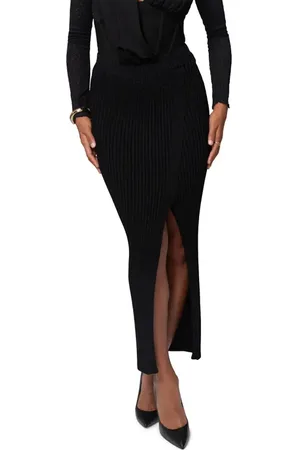 JLUXLABEL Hamptons Faux Wrap Rib Sweater Skirt in at Nordstrom, Size Small