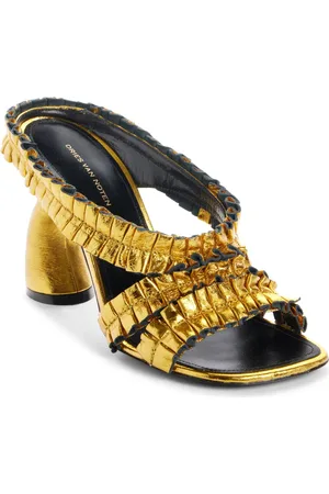 DRIES VAN NOTEN Virgo Metallic Sandal in at Nordstrom, Size 6Us