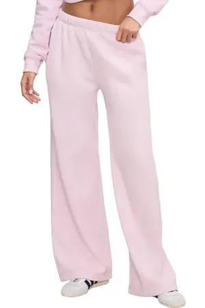 GOOD AMERICAN Brushed Fleece Wide Leg Sweatpants in at Nordstrom, Size Xx-Large