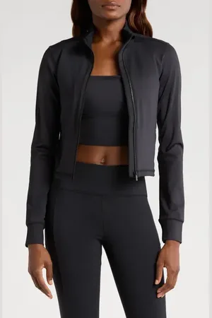 Travis Mathew Moveknit Full Zip Crop Jacket in at Nordstrom, Size Xx-Large
