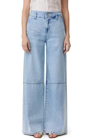 HABITUAL High Waist Wide Leg Trouser Jeans in at Nordstrom, Size 0