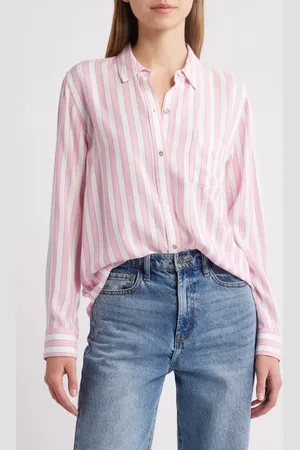 Rails Wren Stripe Button-Up Shirt in at Nordstrom, Size X-Large