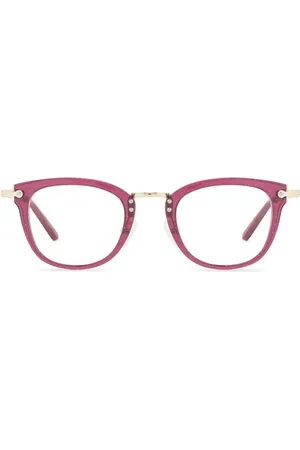 DIFF EYEWEAR 46mm Rue Cat Eye Optical Glasses in Festive Chestnut /Clear at Nordstrom