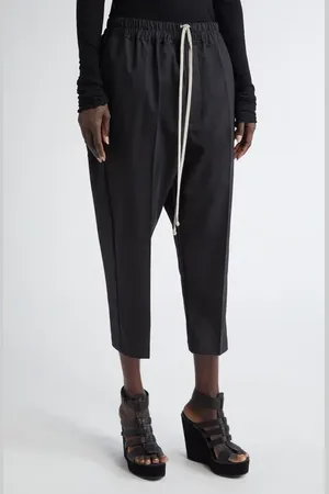 Rick Owens Hollywood Astaires Crop Drawstring Pants in at Nordstrom, Size 4 Us