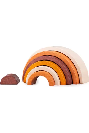 Bigjigs Toys Natural Stacking Rainbow in at Nordstrom