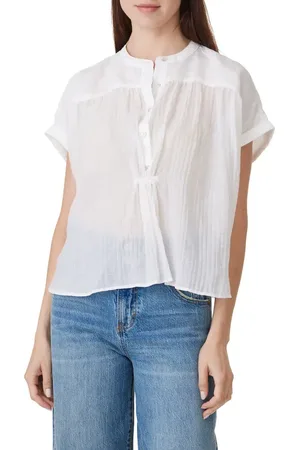 HABITUAL Half Placket Blouse in at Nordstrom, Size X-Small