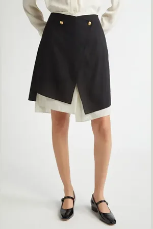 EENK Layered Wrap Skirt in at Nordstrom, Size Small