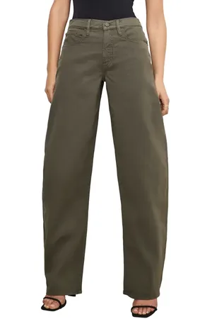 GOOD AMERICAN Good Barrel High Waist Relaxed Barrel Twill Pants in at Nordstrom, Size 16