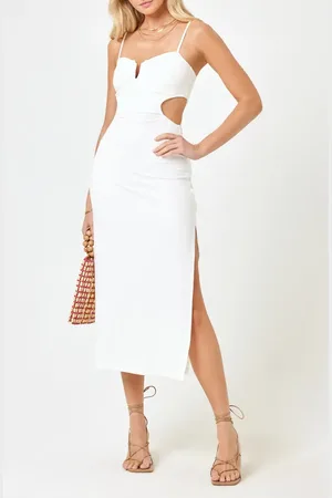 L*Space Cameron Cutout Rib Cover-Up Midi Dress in at Nordstrom, Size X-Small