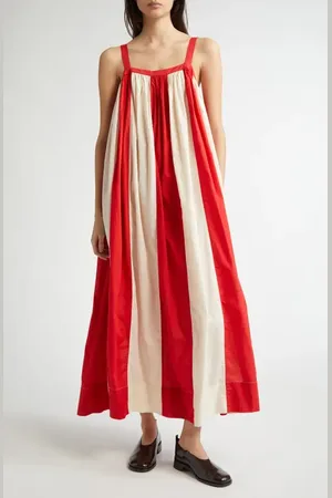 BODE Liberty Stripe Cotton Maxi Dress in at Nordstrom, Size Medium