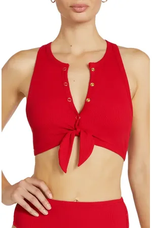 Robin Piccone Amy Racerback Bikini Top in at Nordstrom, Size Small