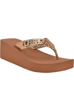 Guess Elowen Platform Wedge Flip Flop in at Nordstrom, Size 10