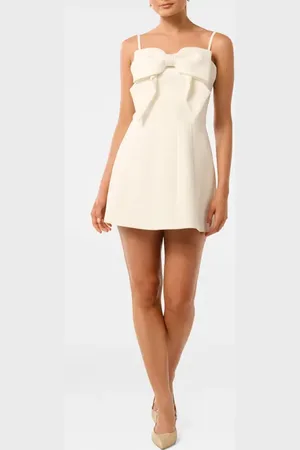 EVER NEW Hayley Bow Front Cocktail Minidress in at Nordstrom, Size 14