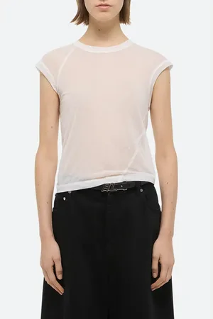 Helmut Lang Twisted Crew Sheer T-Shirt in at Nordstrom, Size X-Small