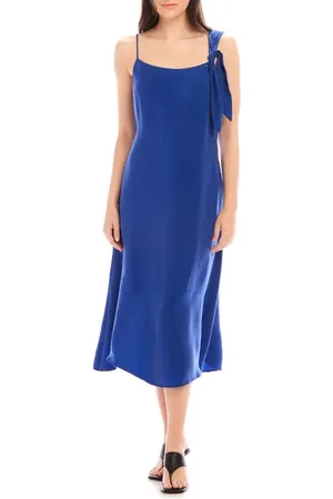 Fifteen Twenty Serewna Asymmetric Strap Midi Dress in at Nordstrom, Size Medium