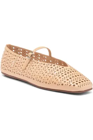 Jeffrey Campbell Khloe Perforated Square Toe Flat in at Nordstrom, Size 9