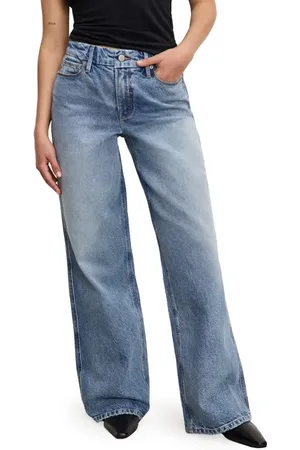 GOOD AMERICAN Good Petite Skate High Waist Wide Leg Jeans in at Nordstrom, Size 4P