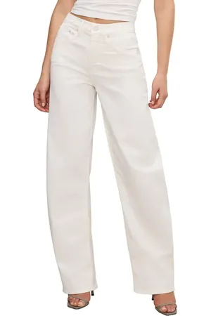 GOOD AMERICAN Good Barrel High Waist Relaxed Barrel Twill Pants in at Nordstrom, Size 8