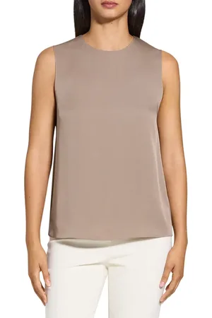 THEORY Sleeveless Silk Blouse in at Nordstrom, Size Small