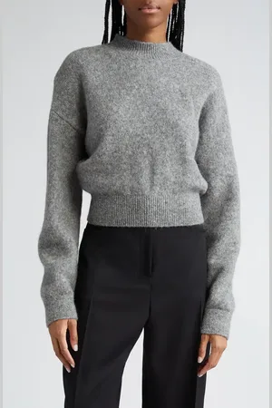 Jacquemus La Maille Logo Jacquard Alpaca & Merino Wool Blend Sweater in at Nordstrom, Size X-Small