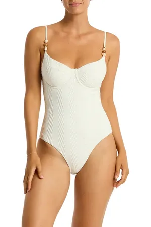 SEA LEVEL Caracus Balconette Underwire One-Piece Swimsuit in at Nordstrom, Size 12 Us