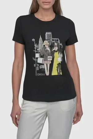 DKNY Chrysler Conversational Graphic T-Shirt in at Nordstrom, Size Xx-Small