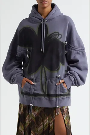 Collina Strada Drawstring Detail Cotton Hoodie in at Nordstrom, Size Medium