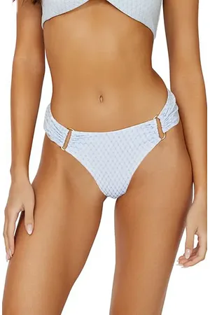 PQ Swim Metallic Bikini Bottoms in at Nordstrom, Size Medium