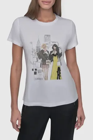 DKNY Chrysler Conversational Graphic T-Shirt in at Nordstrom, Size X-Large