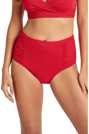 SEA LEVEL High Waist Gathered Side Swim Bottoms at Nordstrom, Size 4 Us