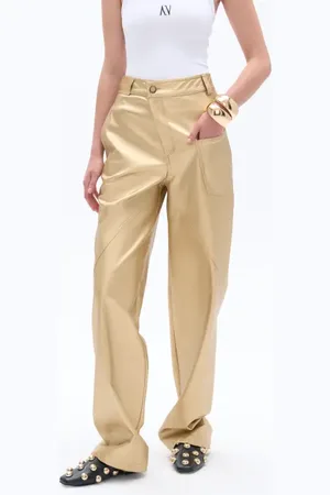 Nocturne High Waist Faux Leather Pants in at Nordstrom, Size Small