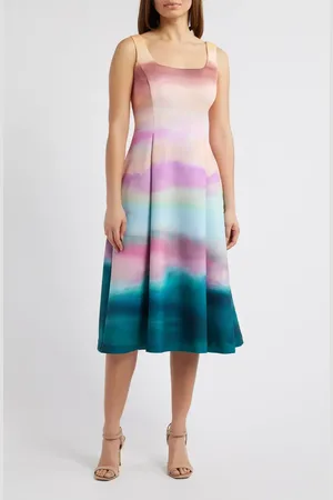 Vince Camuto Scuba Knit Fit & Flare Cocktail Dress in at Nordstrom, Size 0